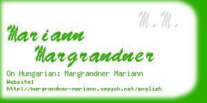 mariann margrandner business card